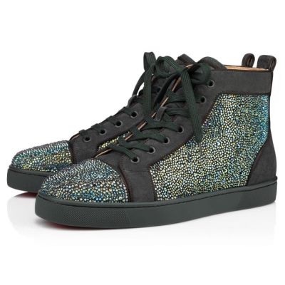 Zapatillas Louis Orlato Christian Louboutin Hombre - Grises Oscuro/Multicolor - 3205315B078